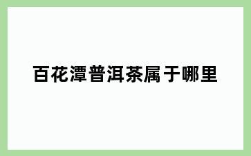 百花潭普洱茶属于哪里