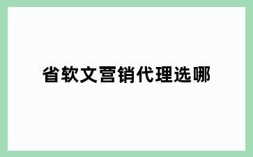 省软文营销代理选哪