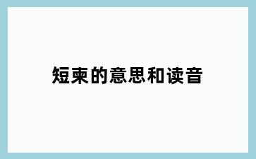 短柬的意思和读音