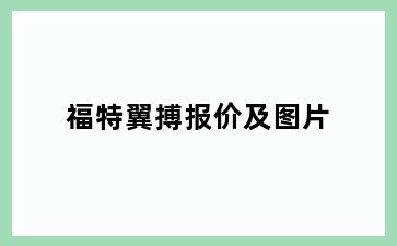 福特翼搏报价及图片