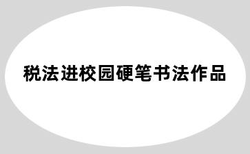 税法进校园硬笔书法作品