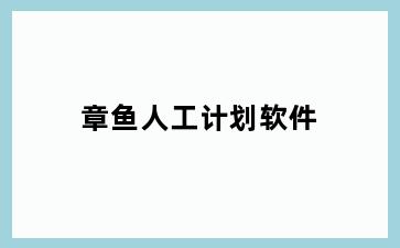 章鱼人工计划软件