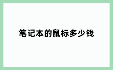 笔记本的鼠标多少钱