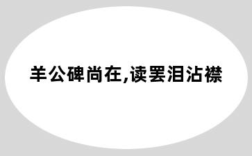 羊公碑尚在,读罢泪沾襟