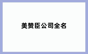 美赞臣公司全名