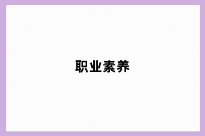 职业素养