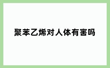 聚苯乙烯对人体有害吗