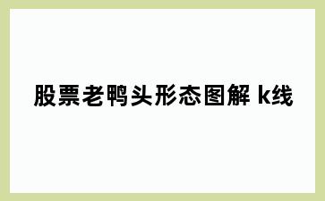 股票老鸭头形态图解 k线
