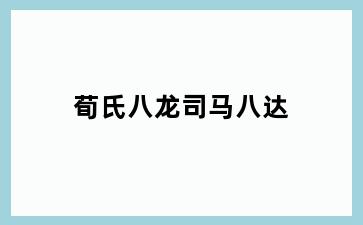 荀氏八龙司马八达