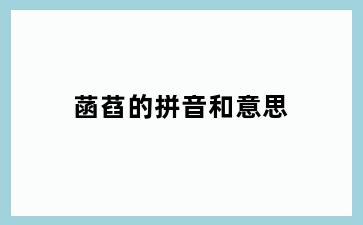 菡萏的拼音和意思
