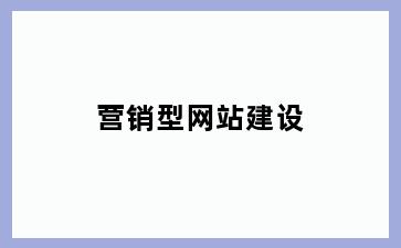 营销型网站建设