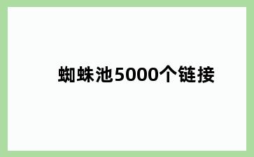 蜘蛛池5000个链接