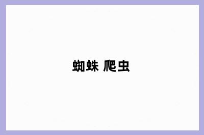 蜘蛛 爬虫