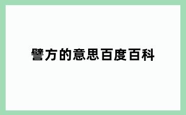 譬方的意思百度百科