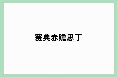 赛典赤赡思丁