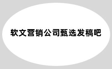 软文营销公司甄选发稿吧