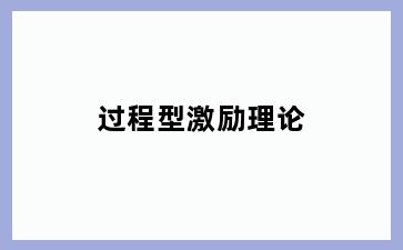 过程型激励理论
