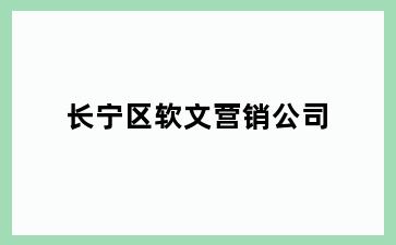 长宁区软文营销公司