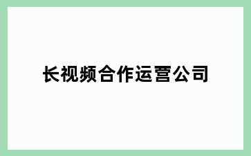 长视频合作运营公司