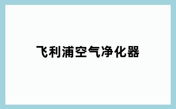飞利浦空气净化器