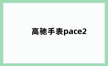 高驰手表pace2