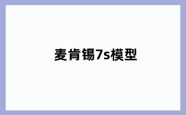 麦肯锡7s模型