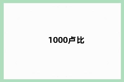 1000卢比