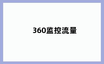 360监控流量