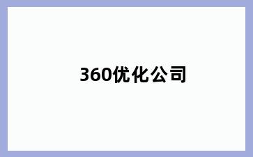360优化公司