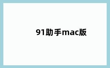 91助手mac版