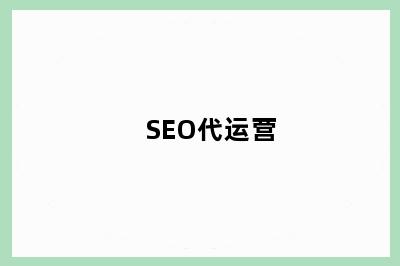SEO代运营
