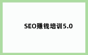 SEO赚钱培训5.0