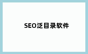 SEO泛目录软件