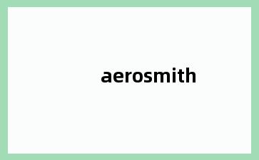 aerosmith
