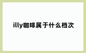 illy咖啡属于什么档次