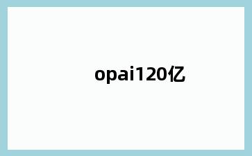 opai120亿