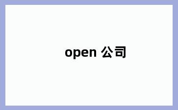 open 公司