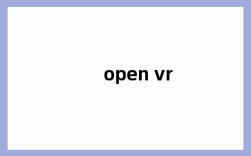 open vr