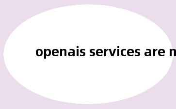 openais services are not