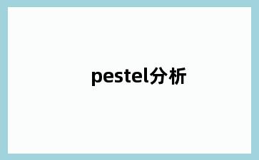 pestel分析