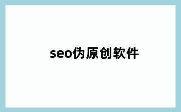 seo伪原创软件
