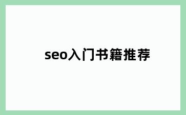 seo入门书籍推荐
