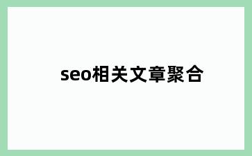 seo相关文章聚合