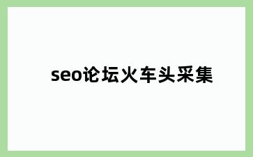 seo论坛火车头采集