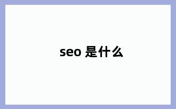 seo 是什么