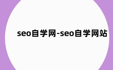 seo自学网-seo自学网站
