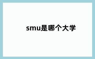 smu是哪个大学