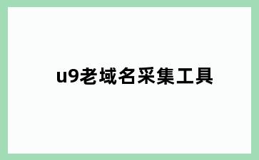 u9老域名采集工具