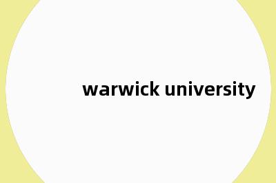 warwick university