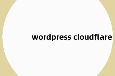 wordpress cloudflare